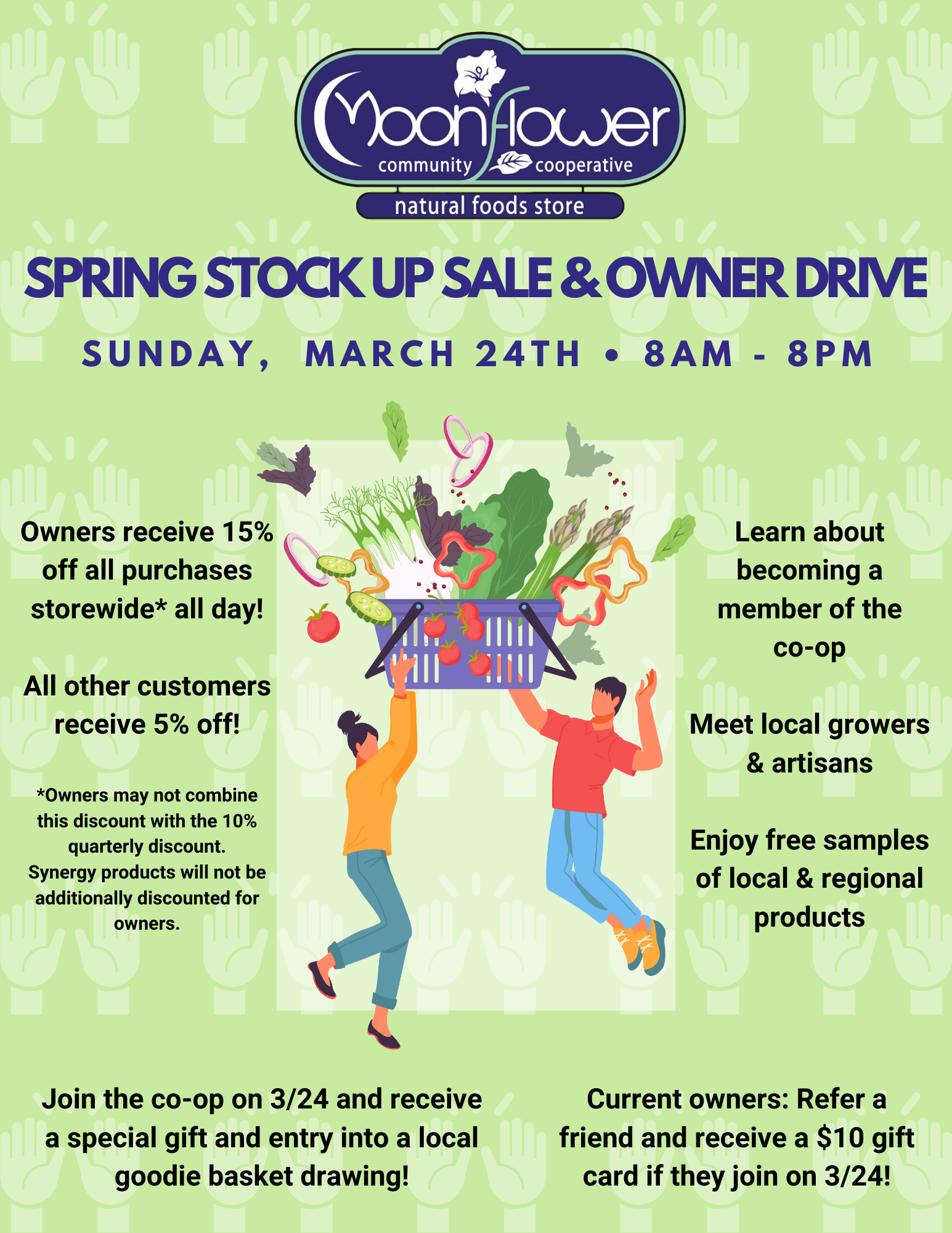 Spring Stock Up Sale & Owner Drive