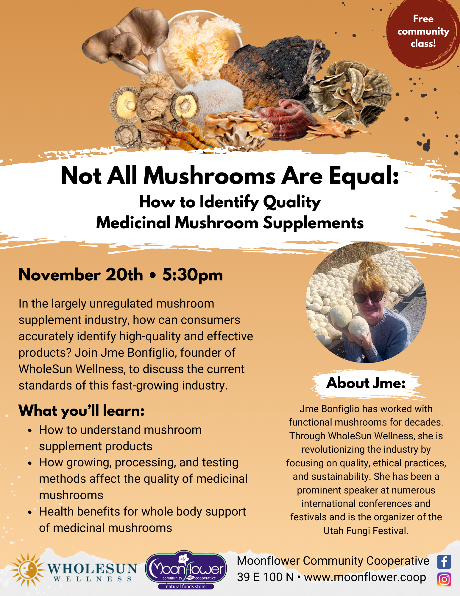 Medicinal Mushroom Supplements class