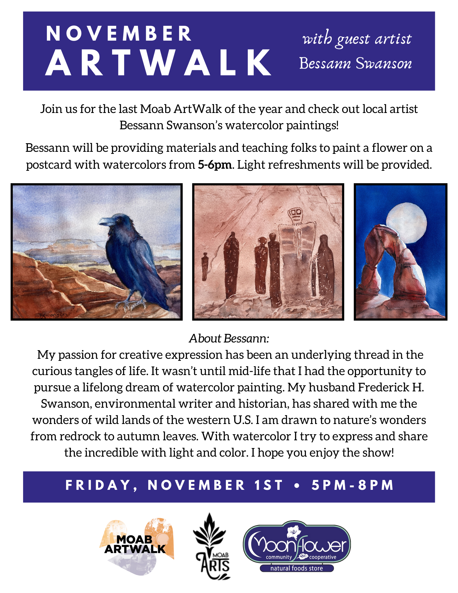 November 2024 ArtWalk Bessann Swanson