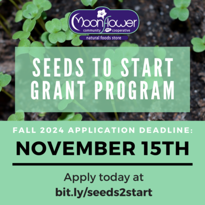 Seeds to Start Grant fall 2024