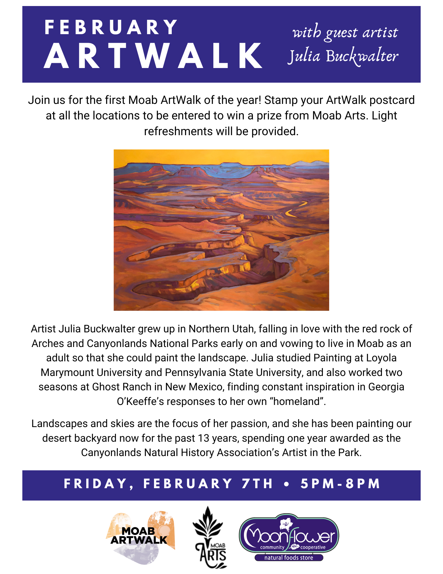 February 2025 ArtWalk with Julia Buckwalter