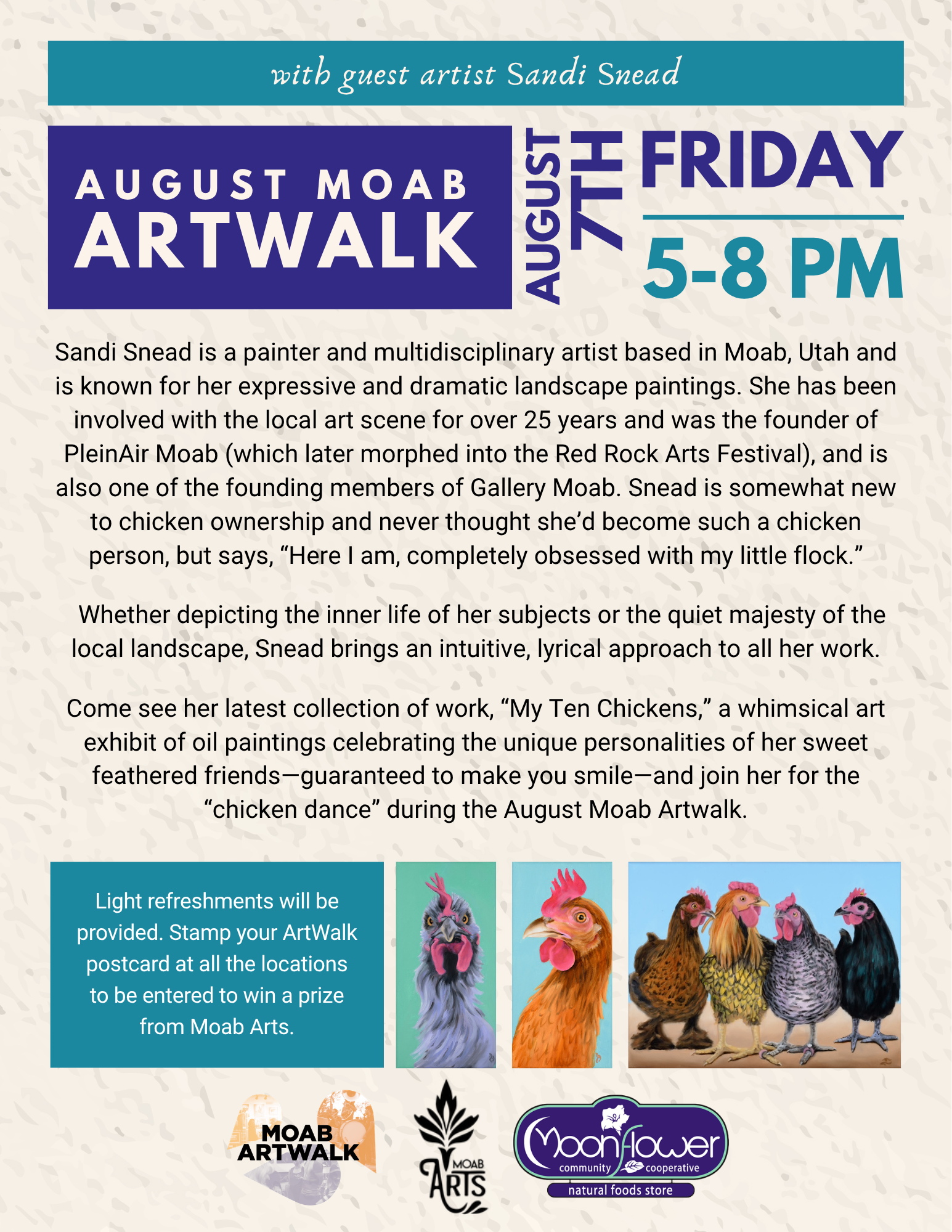 August 2026 ArtWalk: Sandi Snead