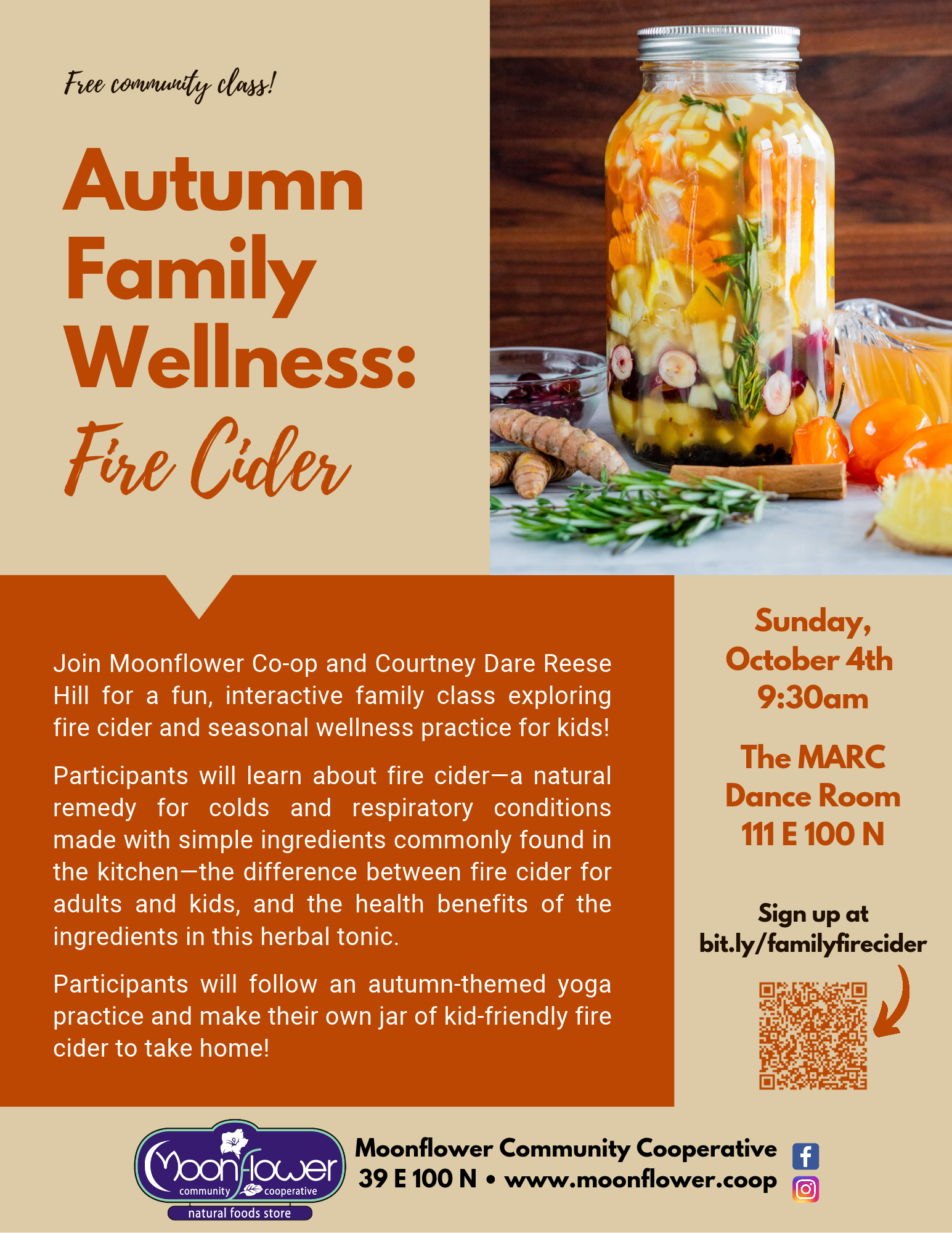 Autumn Family Wellness Fire Cider Class